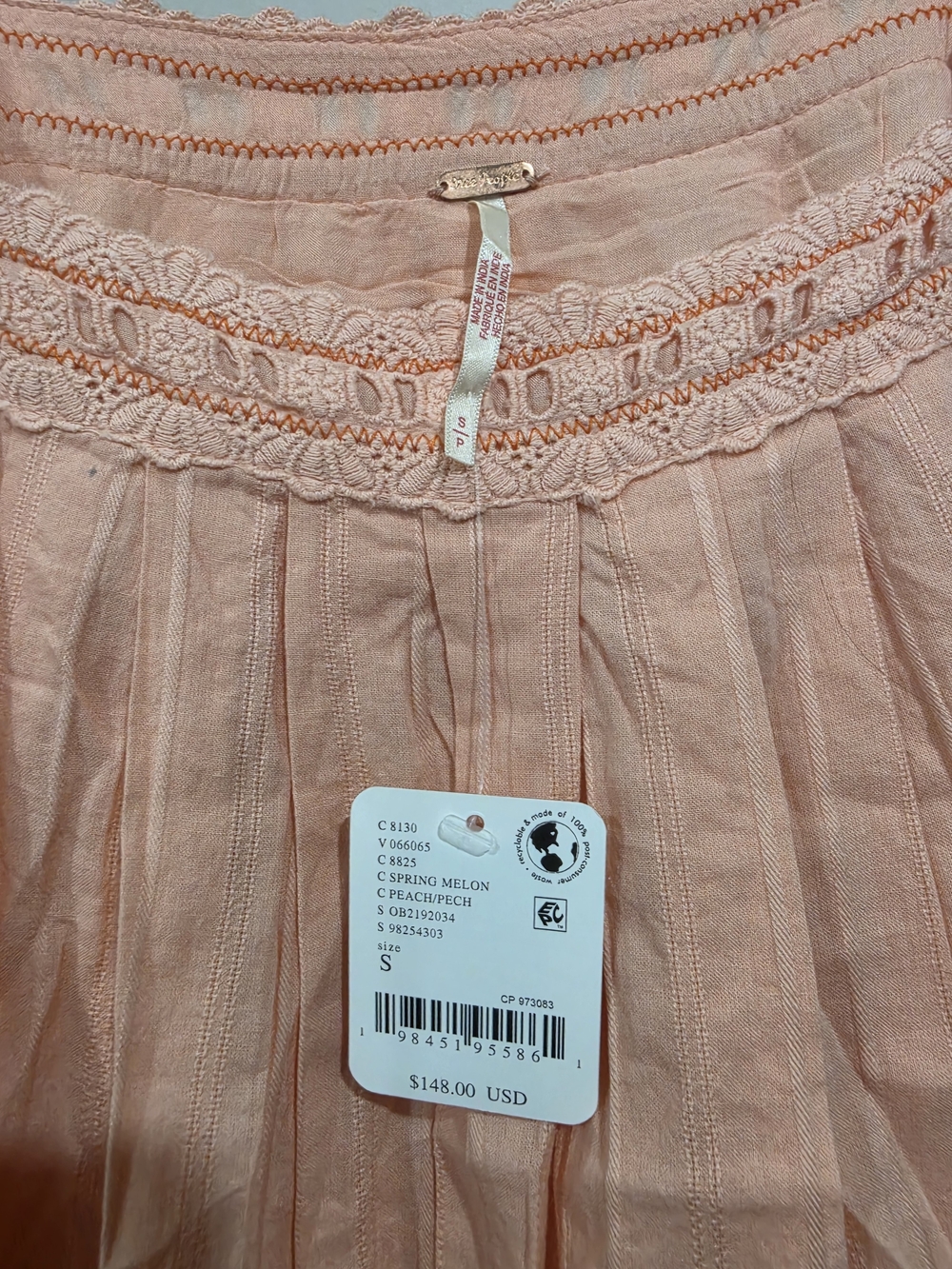 Women's Pink Latecia Smocking Detail Babydoll Mini Dress S NWT - Picture 12 of 15